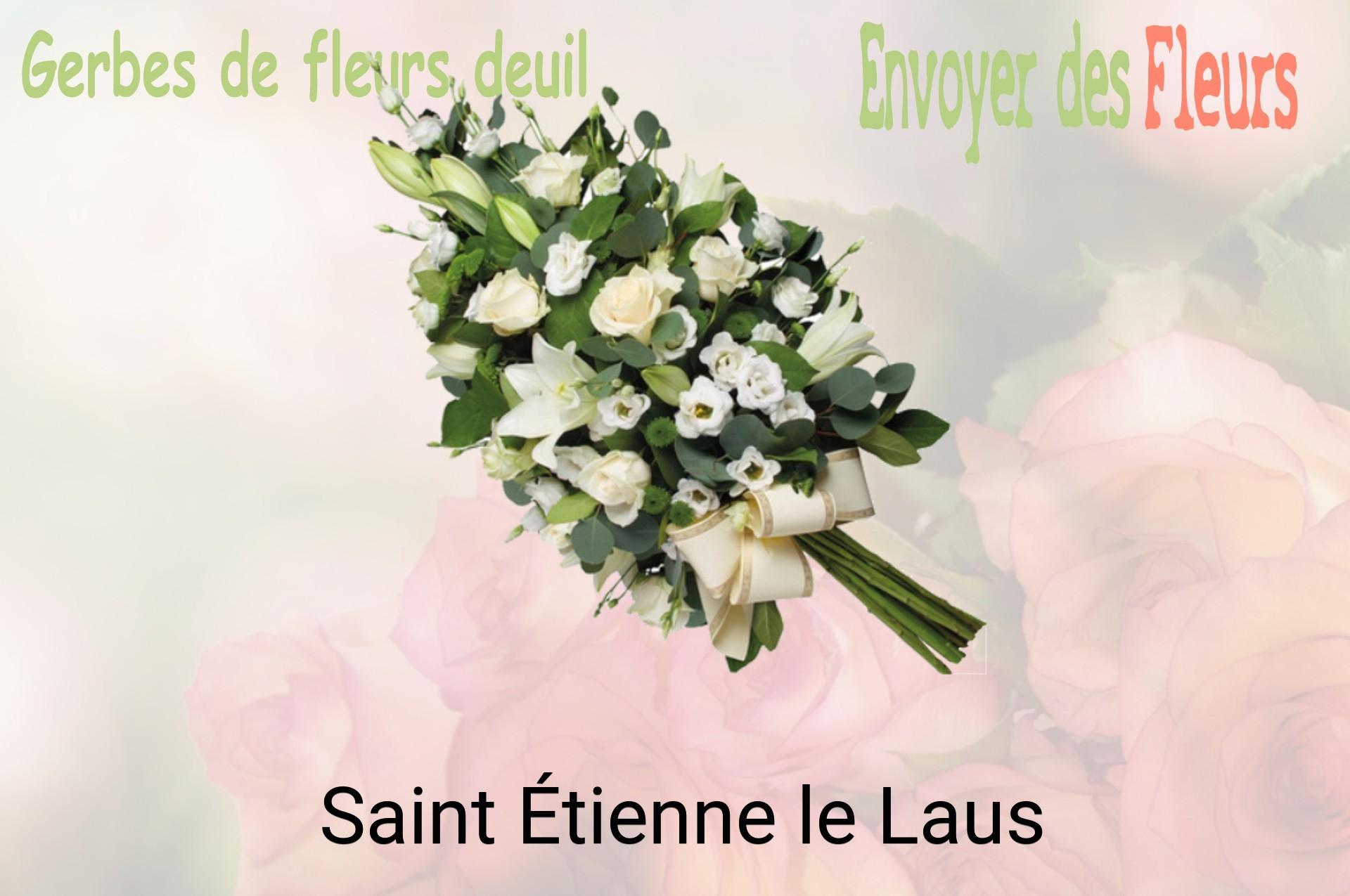 Gerbe de fleurs de deuil livrée à Saint-Étienne-le-Laus